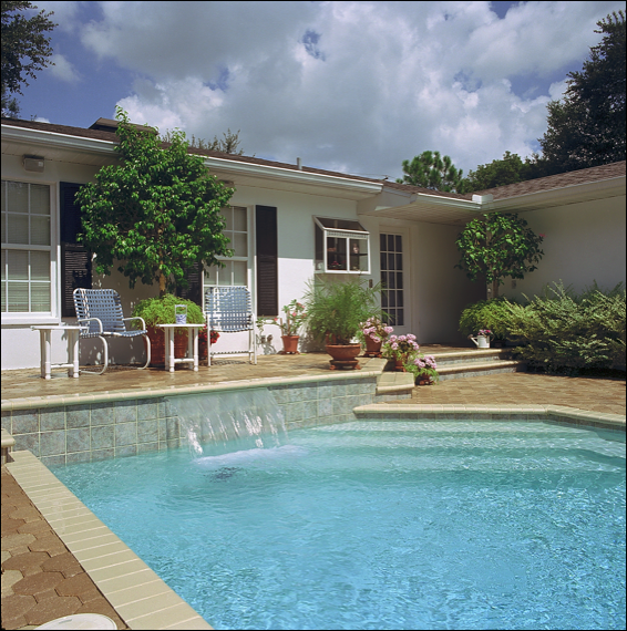 image of house pool